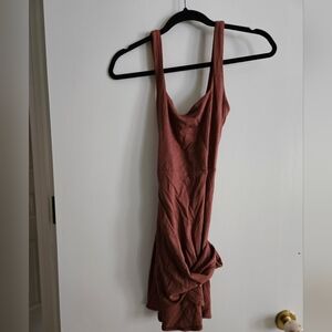 Aritzia Wilfred Saturn Mini Wrap Dress